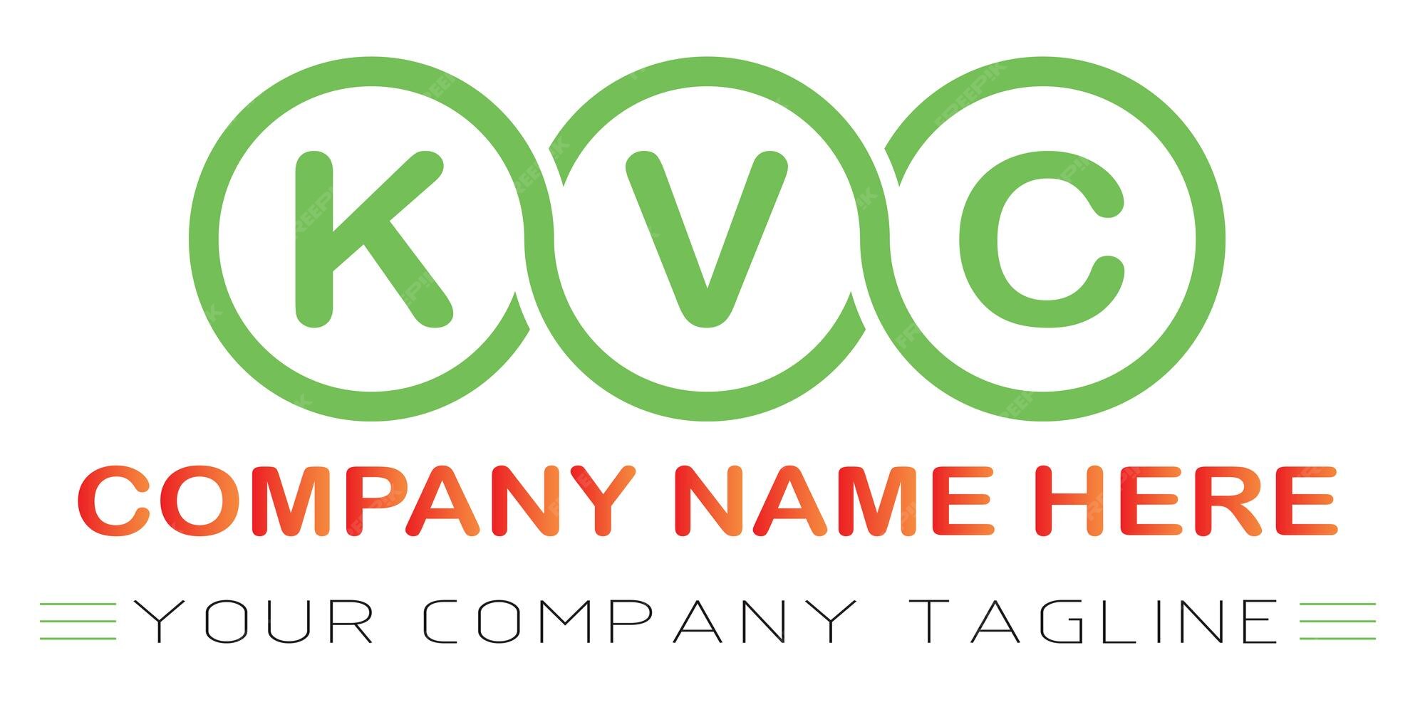 Premium Vector Kvc letter logo design