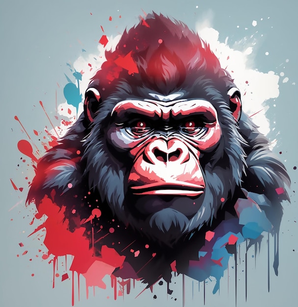 kwaad gorilla t-shirt ontwerp