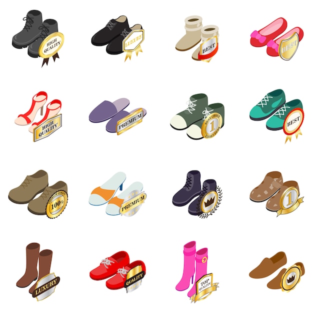 Kwaliteit boot icon set