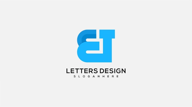 Kwaliteit ET Letter Logo ontwerp pictogram symbool