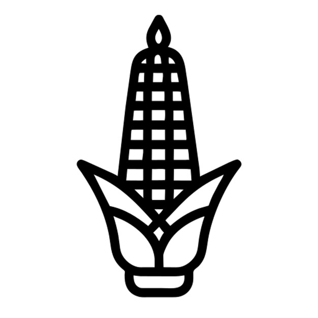 Vector kwanzaa corn pictogram