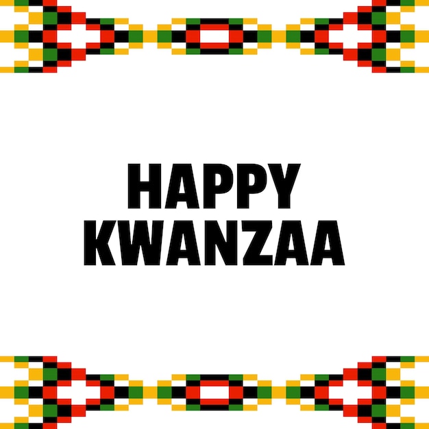 벡터 kwanzaa 터 디자인 일러스트레이션