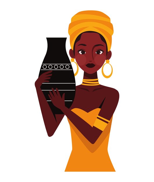 Vector kwanzaa woman african