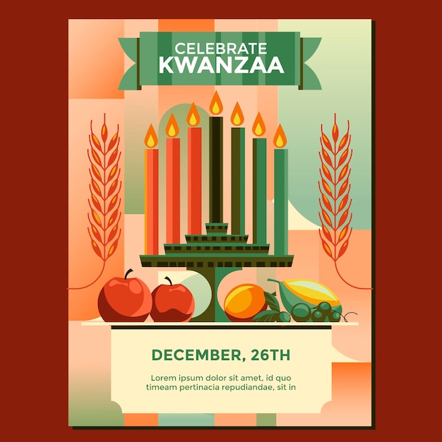 Вектор kwanzaплакат2dfm