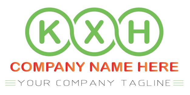 KXH Letter Logo Design