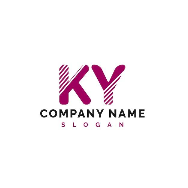 KY Letter Logo Design KY letter logo Вектор Иллюстрация Вектор