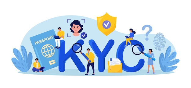 KYC или знай своего клиента Деловые люди проверяют личность своих клиентов Идентификация бизнеса и финансовая безопасность Киберпреступность Маркетинговая команда проводит исследования, анализирует опросы клиентов