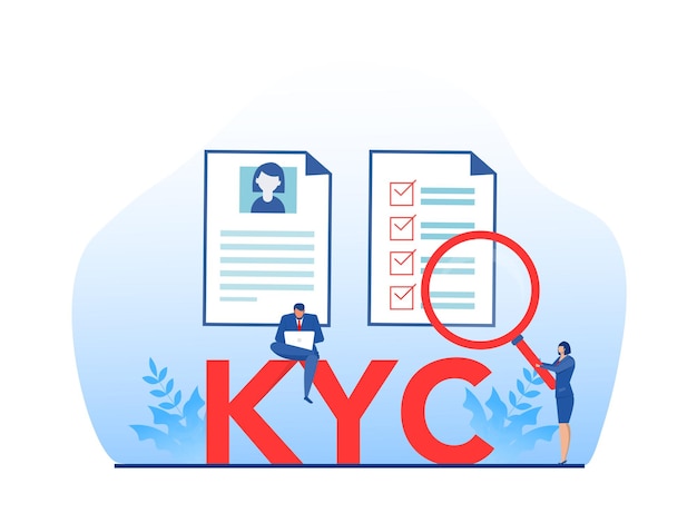 Kyc of ken uw klantillustratie