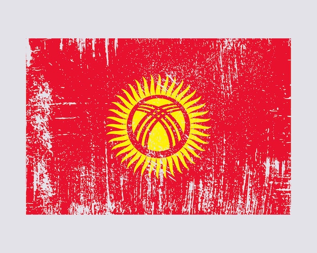 Kyrgyzstan flag vector