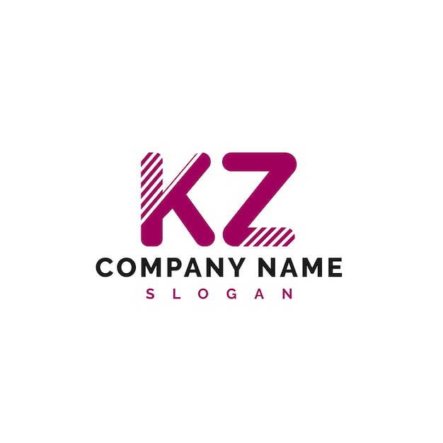 KZ Letter Logo Design KZ letter logo Вектор Иллюстрация Вектор