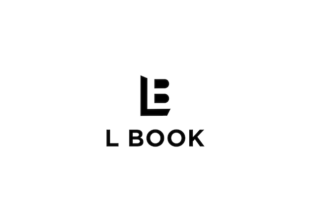 L book logo design vector illustration