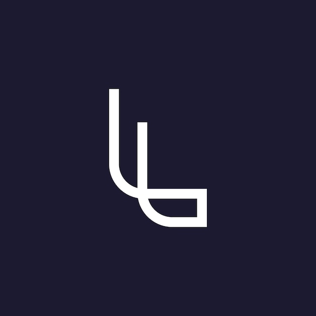 L brief logo ontwerp abstracte logo ontwerp alfabet pictogrammen