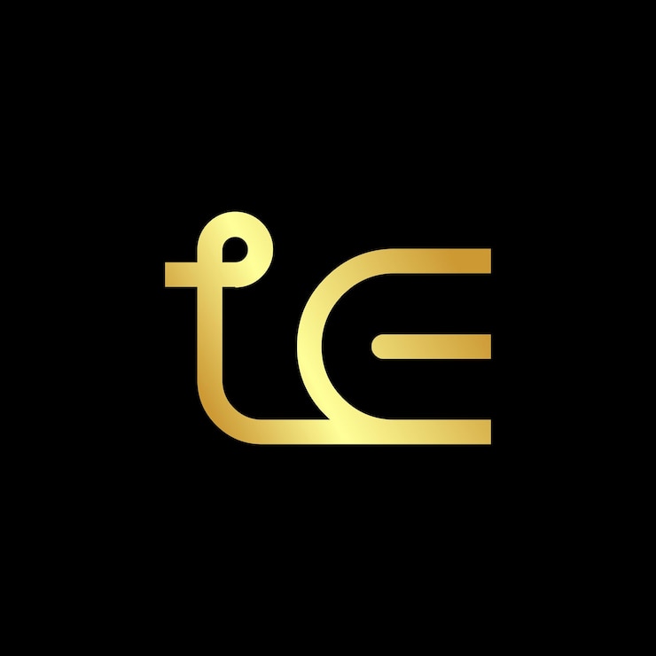 वेक्टर l e letters vector logo le letters