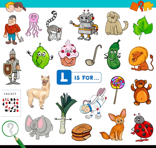 L is for educational game for children