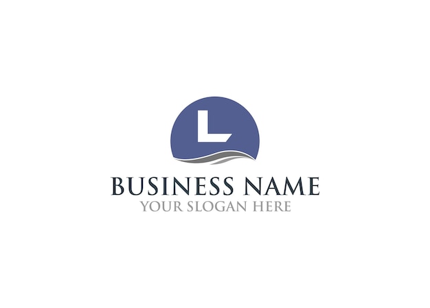 Шаблон дизайна логотипа L Letter