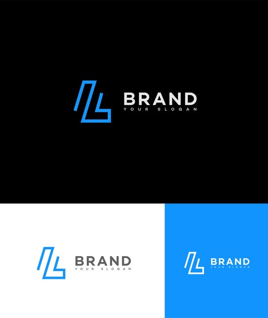 Vettore l lettera logo icon brand identity sign l lettera simbolo template