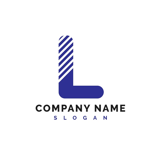 L Logoontwerp L Letter Logo Icon Vector Illustratie Vector