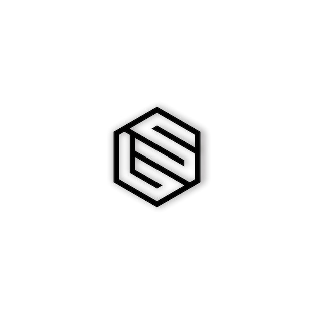 L and s letter icon logo design