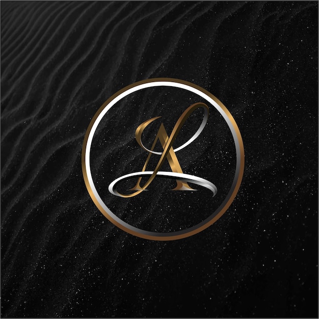 LA gouden logo sjabloon