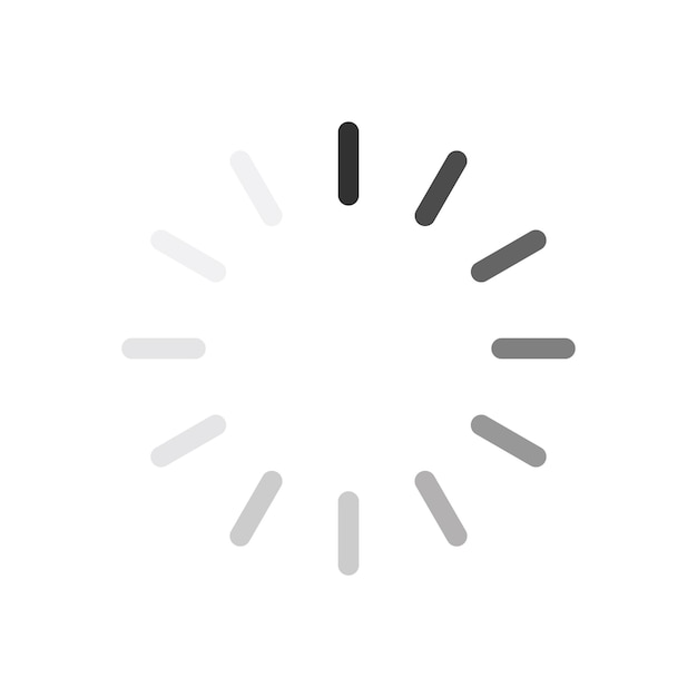 Laadpictogram geïsoleerd op een witte achtergrond Vectorillustratie