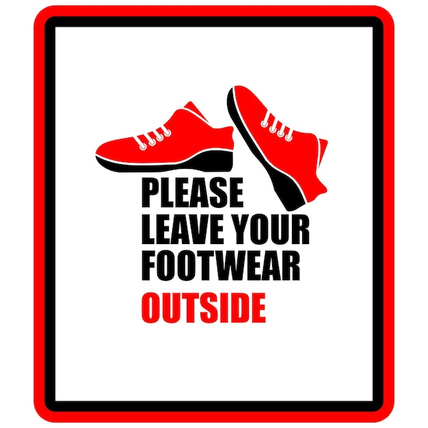 Laat alsjeblieft je schoenen buiten staan, poster