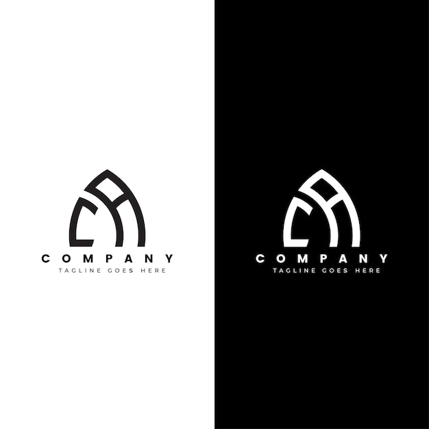 laatste ca of ac logo-ontwerp