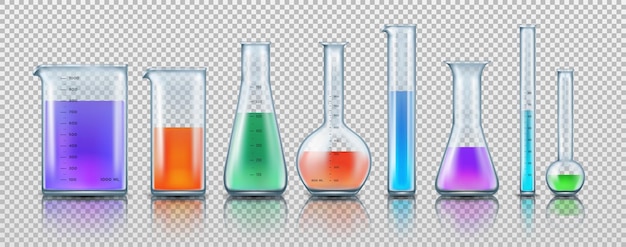 グラスボトル 液体化学器具 科学用ガラスボトル 化学試験用容器とチューブ 科学用器具 ベクトル分離正確な道具