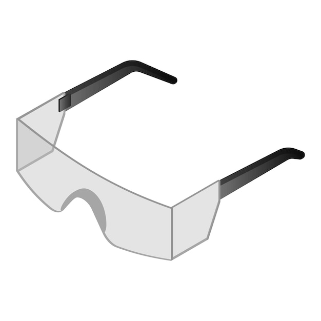 Lab bril pictogram Isometrisch van lab bril vector pictogram voor webdesign geïsoleerd op een witte achtergrond
