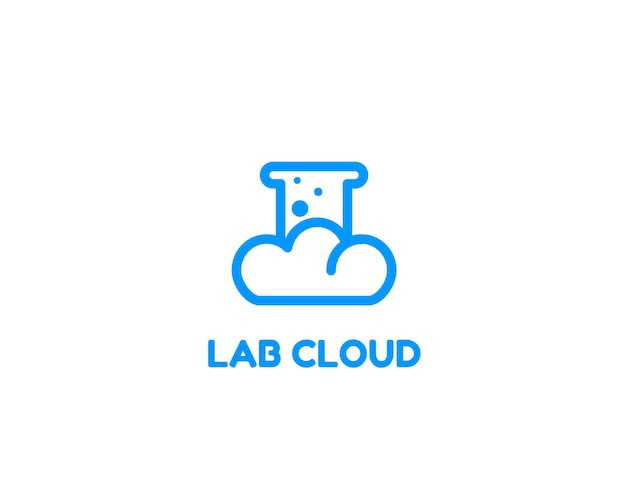 Vector lab cloud logo