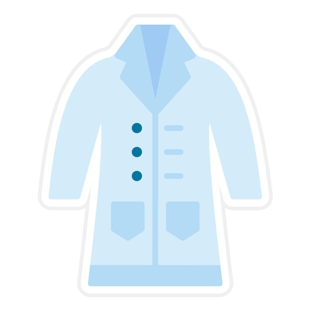 Vector lab coat icon vector image can be used for clothes