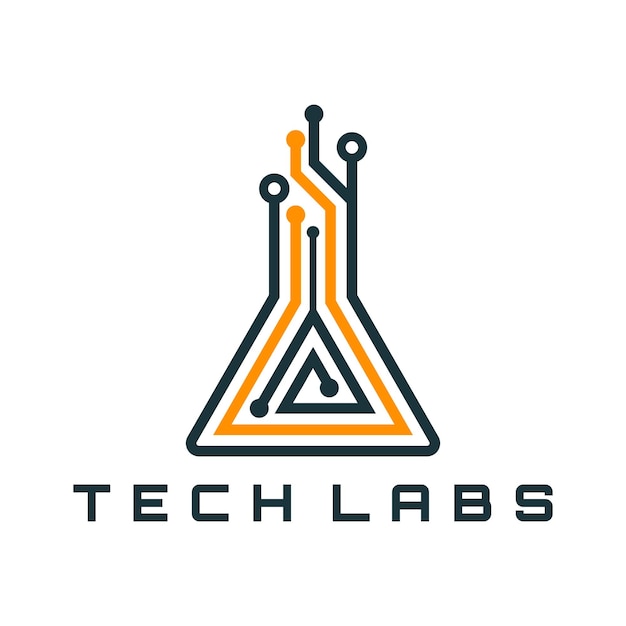 Vettore dell'icona del design del logo del laboratorio
