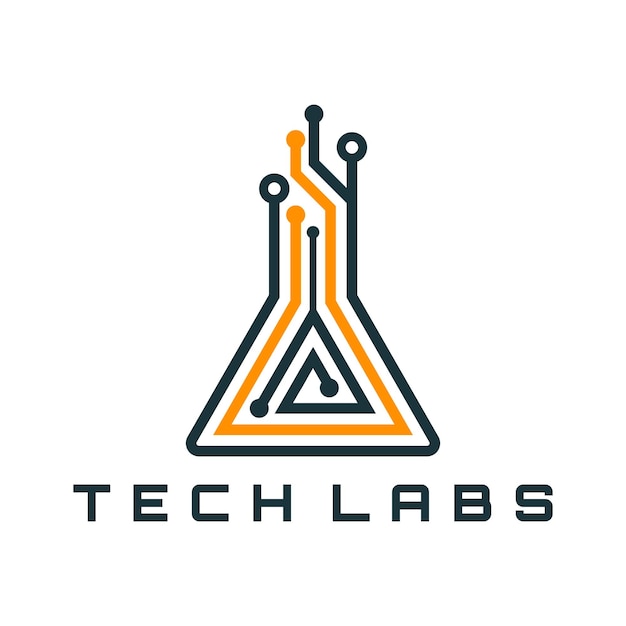 Lab logo design icon vector