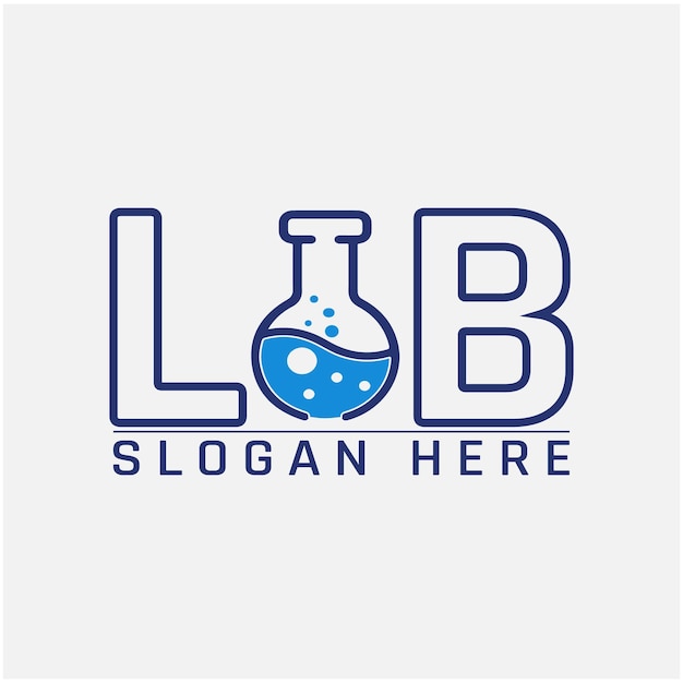 Lab Logo ontwerpsjabloon