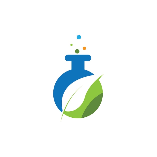 Вектор логотипа лаборатории шаблон логотипа лаборатории