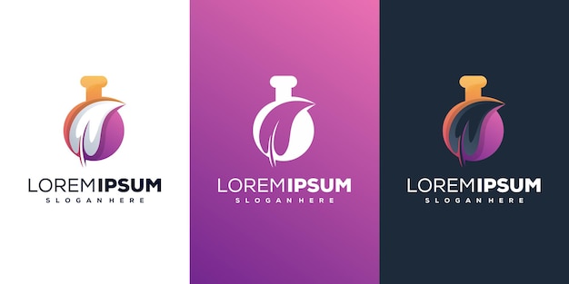 Lab met modern logo-ontwerp