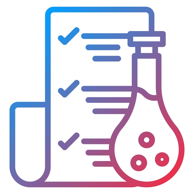 Vector lab report icon vector image can be used for science