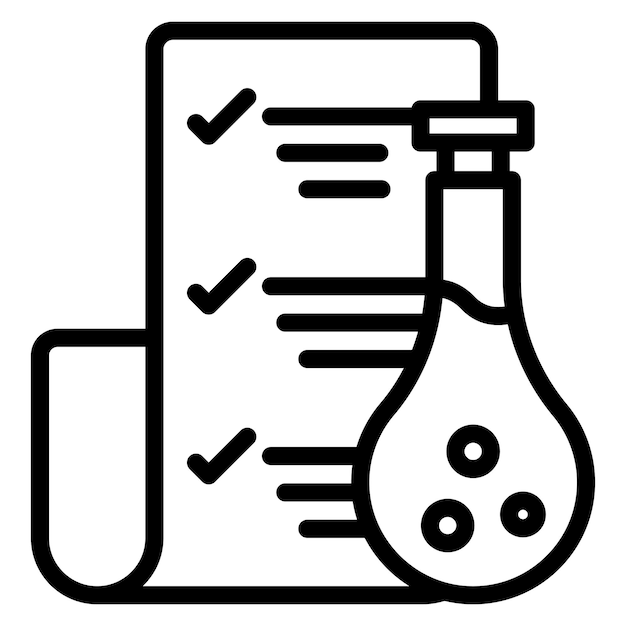 Illustrazione della linea del rapporto di laboratorio