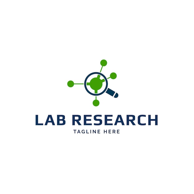 Vector lab research logo design