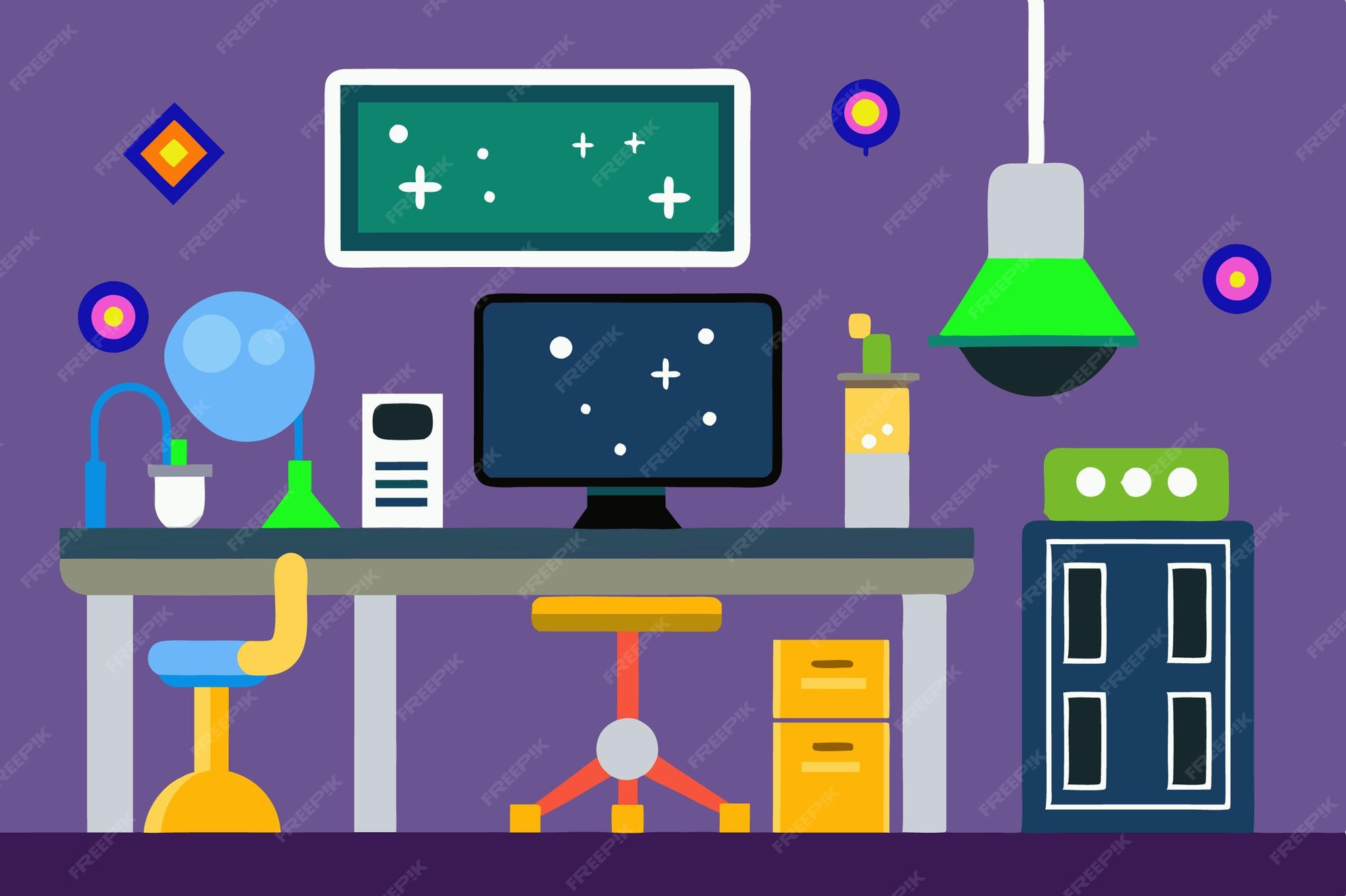 Premium Vector | Lab Space for Coding and Programming Exercises Vector ...