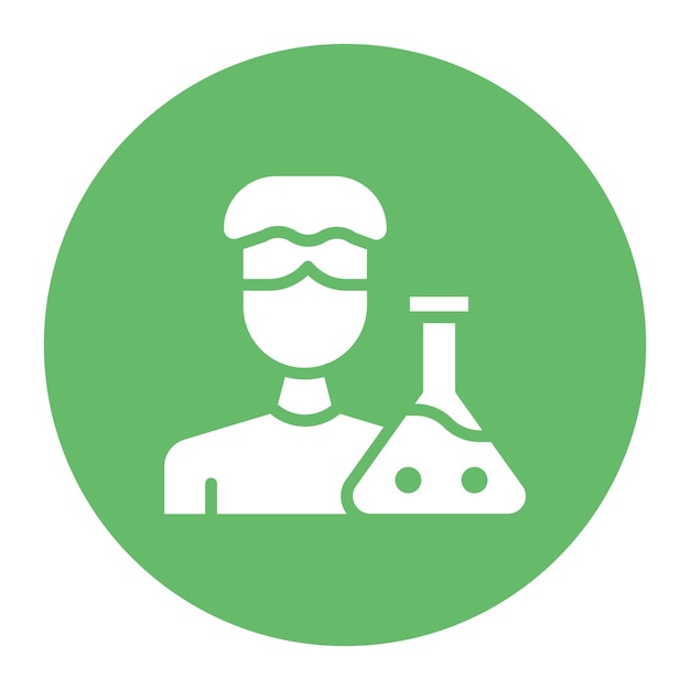 Vector lab technician icon vector image can be used for lab