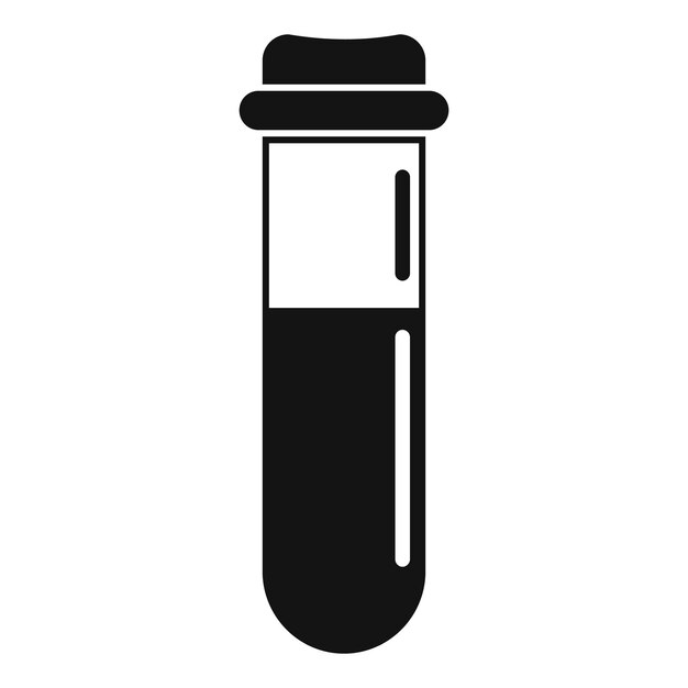 Icona del sangue del test di laboratorio semplice illustrazione dell'icona del vettore del sangue del test di laboratorio per il web design isolato su sfondo bianco