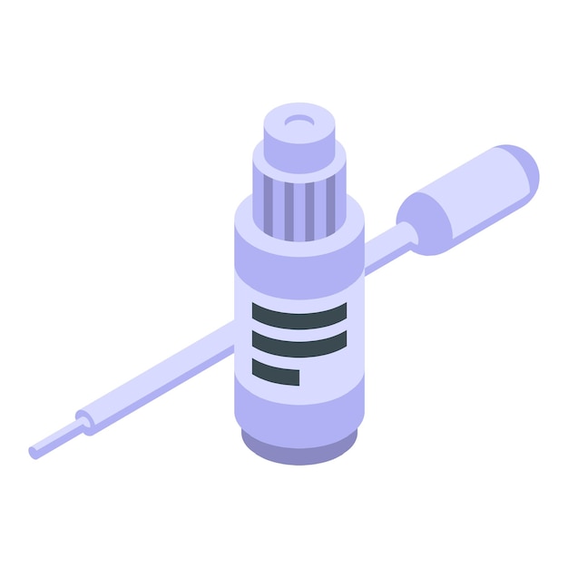 Lab test result icon isometric vector Laboratory analysis Corona test result