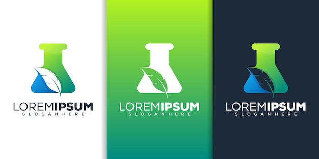 Lab with feather logo design