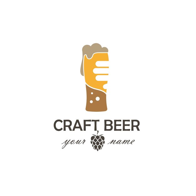 label of beer glass
