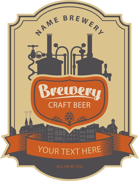 Label beer with brewery