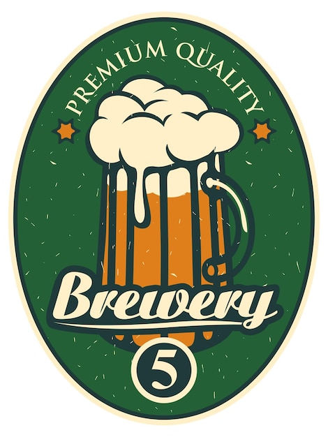 Label for brewery