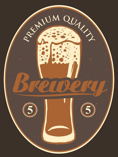 Label for the brewery