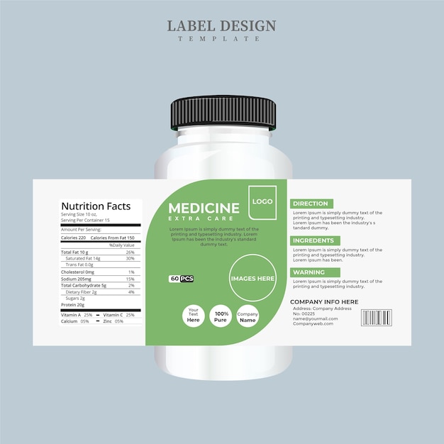 Label Design Template