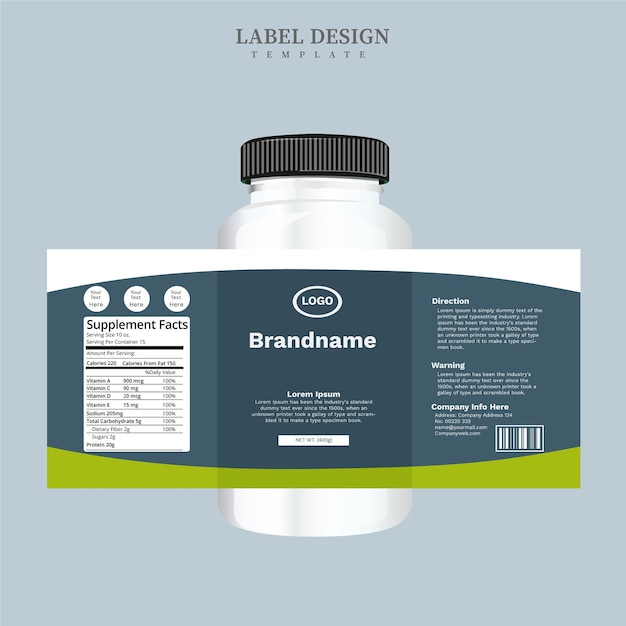 Label Design Template