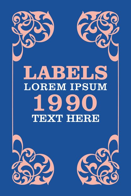 벡터 고대적 인 매력 을 가진 라벨 디자인